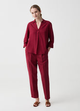 Ovs Cigarette Trousers With Darts And Drawstring